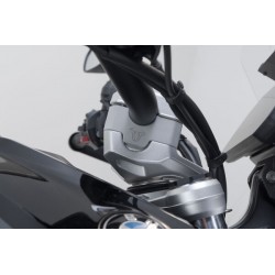ZESTAW PODWYŻSZAJĄCY KIEROWNICĘ SW-MOTECH BMW R 1300 GS (23-)  PODWYŻSZENIE 30MM SILVER