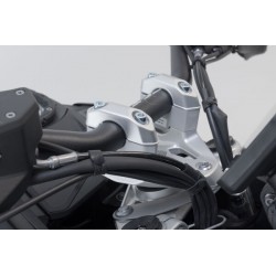 ZESTAW PODWYŻSZAJĄCY KIEROWNICĘ SW-MOTECH BMW R 1300 GS (23-)  PODWYŻSZENIE 30MM SILVER