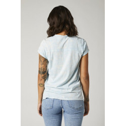 T-SHIRT FOX LADY THROTTLE CRYSTAL BLUE  ENDURO CROSS