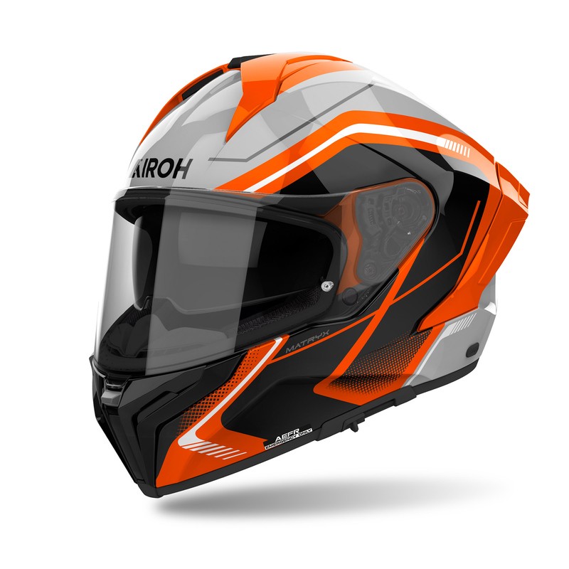 KASK AIROH MATRYX WIDE ORANGE GLOSS 