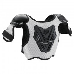 OCHRANIACZ KLATKI PIERSIOWEJ FOX KIDS PEEWEE TITAN ROOST DEFLECTOR BLACK/SILVER  ENDURO CROSS