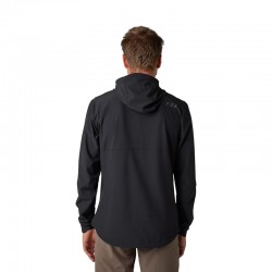 BLUZA ROWEROWA Z KAPTUREM FOX RANGER WIND PULLOVER BLACK  ENDURO CROSS