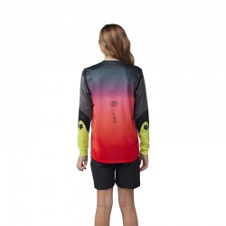 KOSZULKA ROWEROWA Z DŁUGIM RĘKAWEM FOX JUNIOR RANGER REVISE BLACK/PINK  ENDURO CROSS