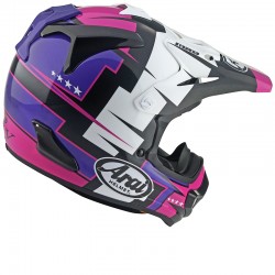 KASK ARAI MX-V EVO BATTLE PURPLE XS