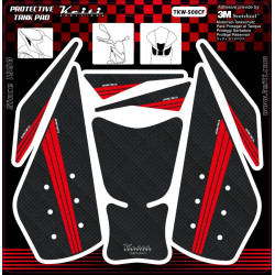 TANK PAD KEITI KAWASAKI CARBON