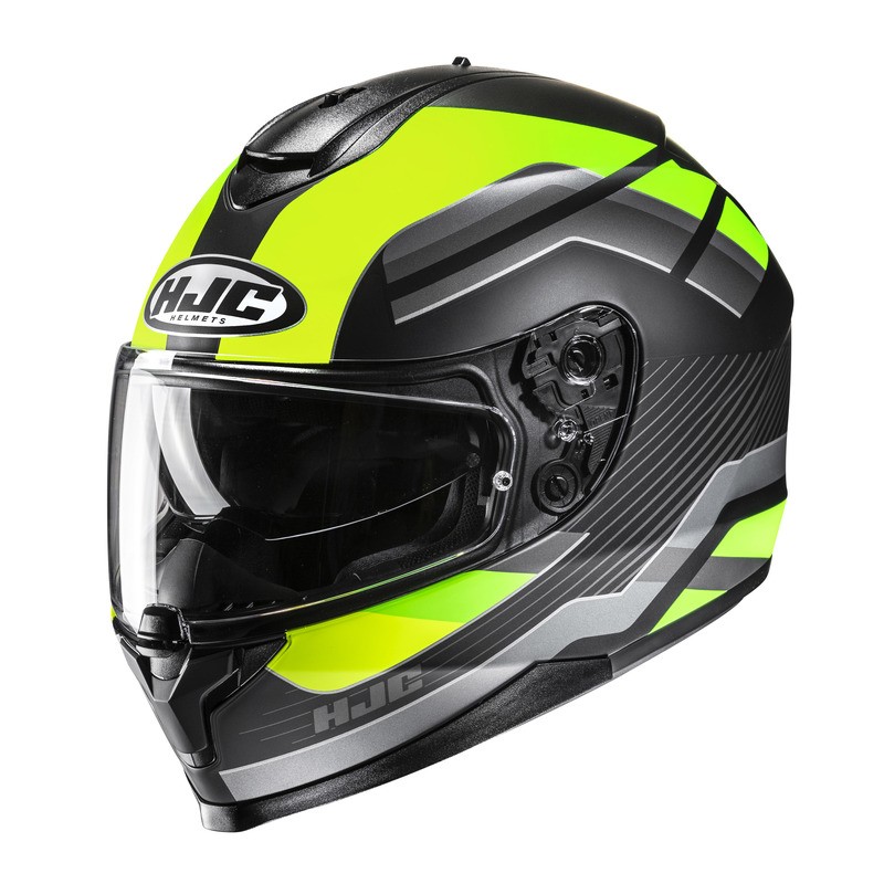 KASK HJC C70N BELIS BLACK/GREEN 