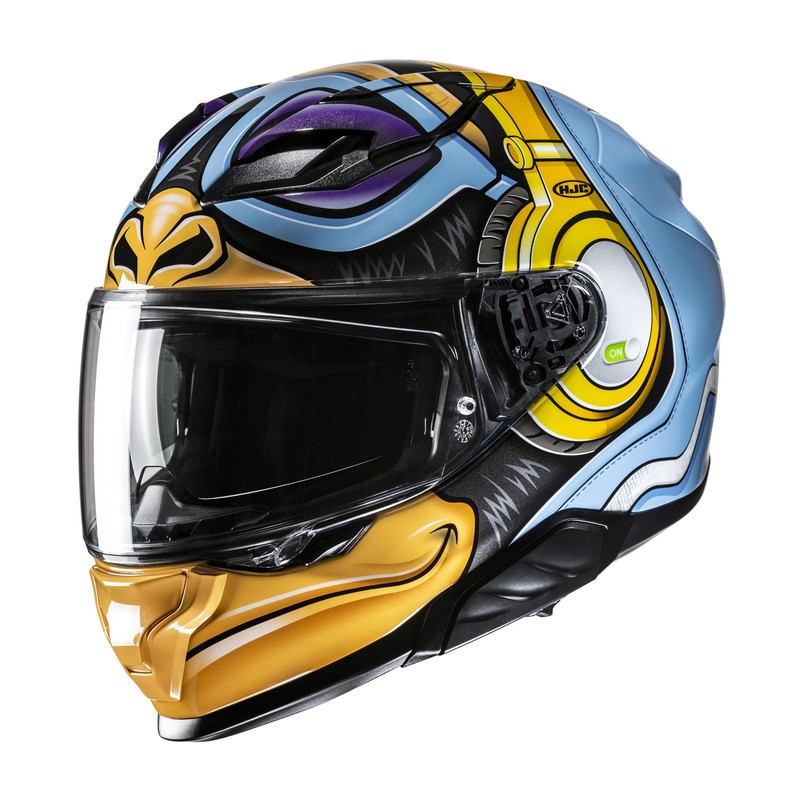 KASK HJC F71 MONKEY DJ BLUE/ORANGE 