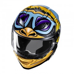 KASK HJC F71 MONKEY DJ BLUE/ORANGE 