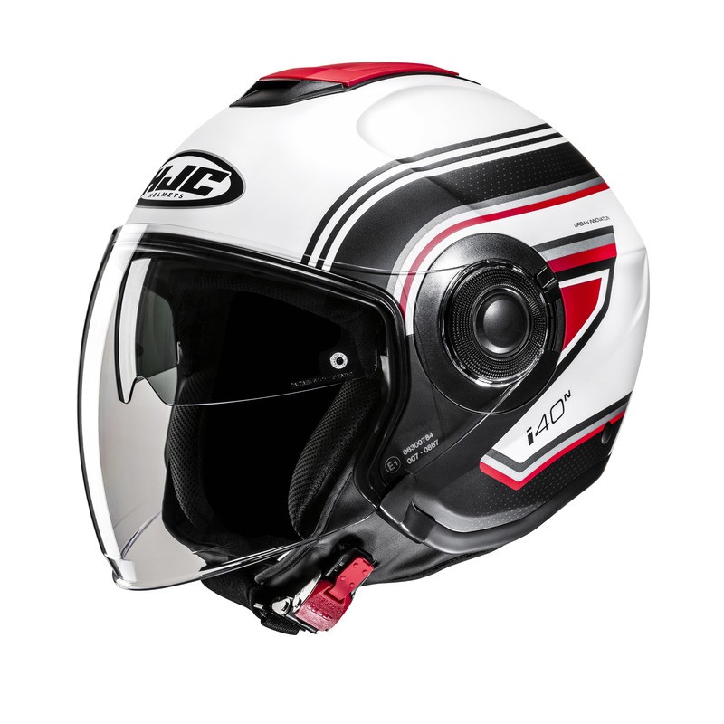 KASK HJC I40N LINIA WHITE/BLACK 