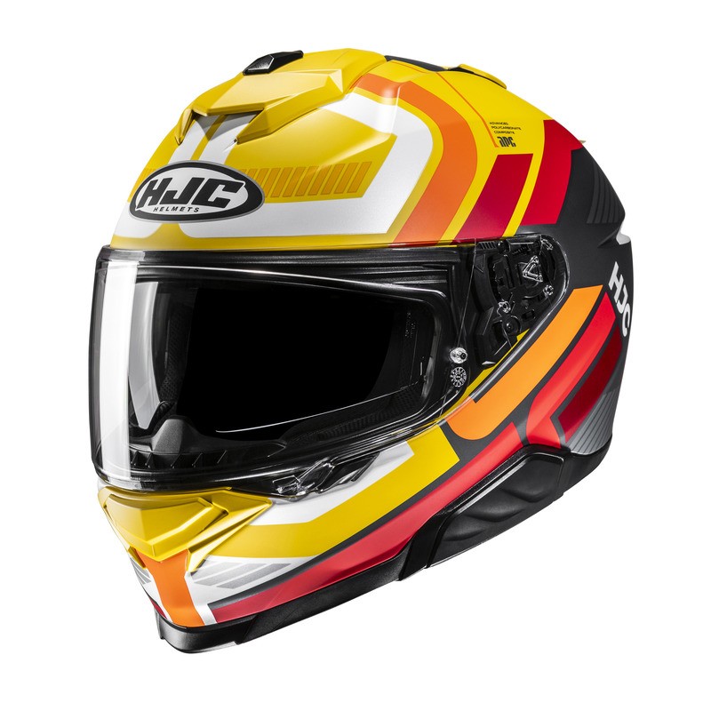 KASK HJC I71 VIZ YELLOW/RED 