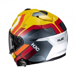 KASK HJC I71 VIZ YELLOW/RED 