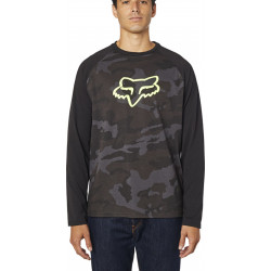KOSZULKA FOX Z DŁUGIM RĘKAWEM TOURNAMENT TECH BLACK CAMO  ENDURO CROSS
