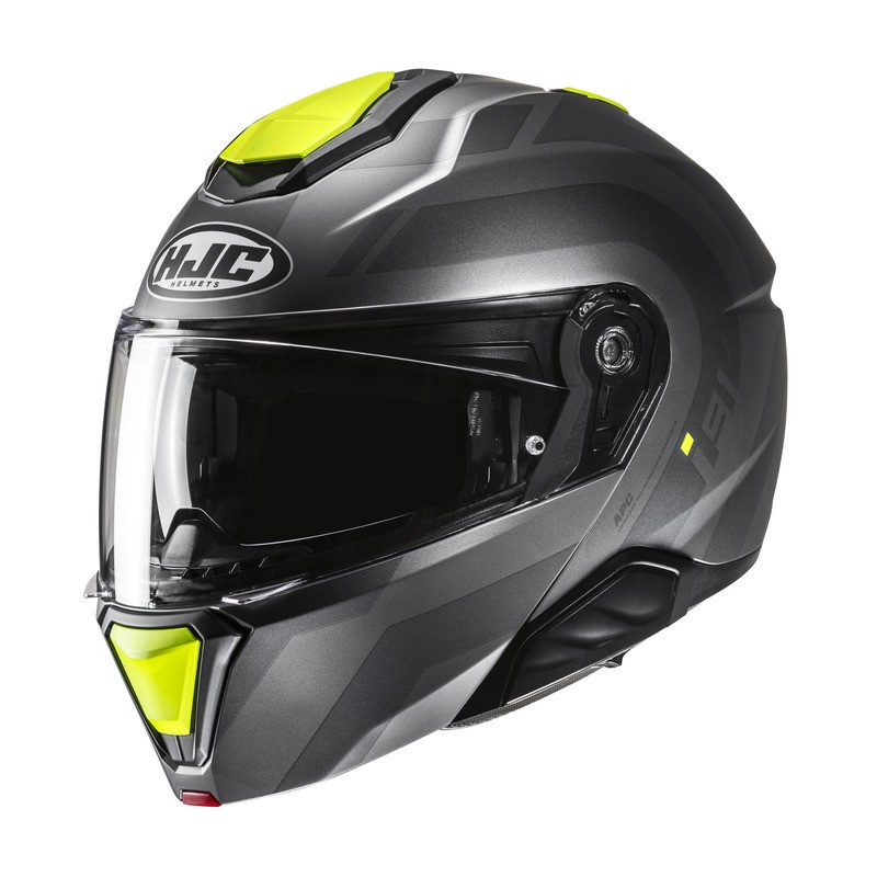 KASK HJC I91 ARVEN GREY/YELLOW 