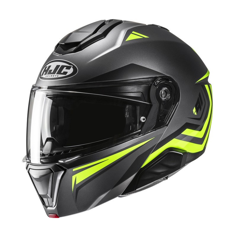 KASK HJC I91 TRICUS BLACK/YELLOW 
