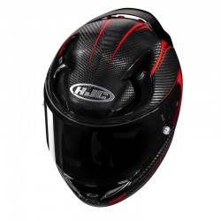 KASK HJC RPHA12 CARBON KERES BLACK/RED 