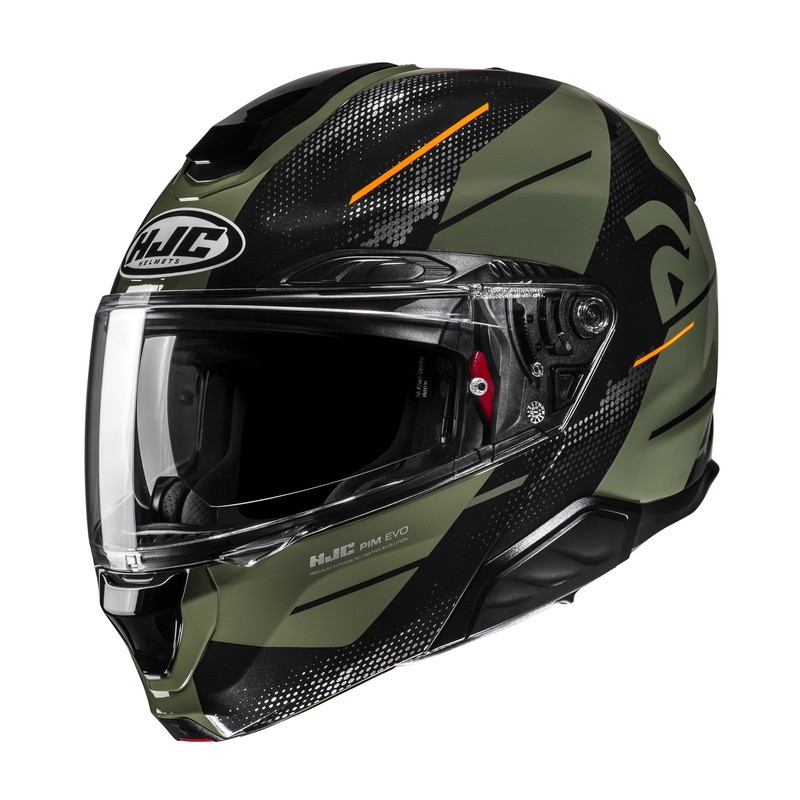 KASK HJC RPHA91 BLAT BLACK/GREEN 