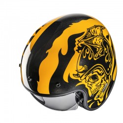 KASK HJC V31 FLAME YELLOW/BLACK 