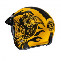KASK HJC V31 FLAME YELLOW/BLACK 