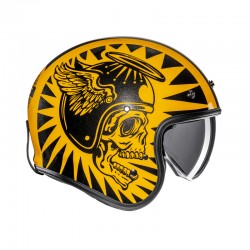 KASK HJC V31 FLAME YELLOW/BLACK 