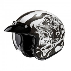 KASK HJC V31 FLAME WHITE/BLACK 