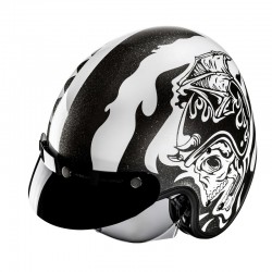 KASK HJC V31 FLAME WHITE/BLACK 