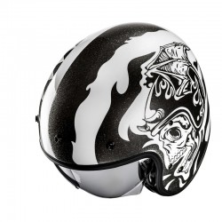 KASK HJC V31 FLAME WHITE/BLACK 