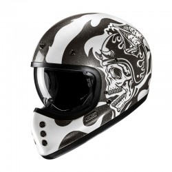 KASK HJC V60 FLAME BLACK/WHITE 