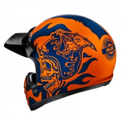 KASK HJC V60 FLAME BLACK/RED 