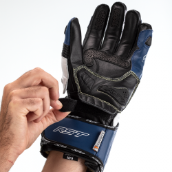 RĘKAWICE SKÓRZANE RST TRACTECH EVO 4 CE BLUE/WHITE/BLACK  (2666)