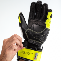 RĘKAWICE SKÓRZANE RST TRACTECH EVO 4 CE FLO YELLOW/BLACK/BLACK  (2666)