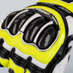 RĘKAWICE SKÓRZANE RST TRACTECH EVO 4 CE FLO YELLOW/BLACK/BLACK  (2666)