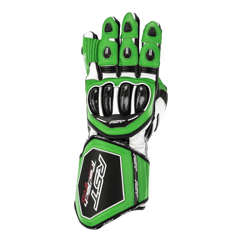 RĘKAWICE SKÓRZANE RST TRACTECH EVO 4 CE GREEN/BLACK/BLACK  (2666)