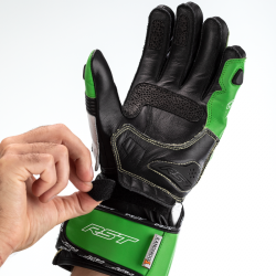 RĘKAWICE SKÓRZANE RST TRACTECH EVO 4 CE GREEN/BLACK/BLACK  (2666)