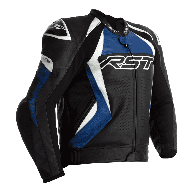 KURTKA SKÓRZANA RST TRACTECH EVO 4 CE BLACK/BLUE S (2357)