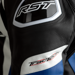 KURTKA SKÓRZANA RST TRACTECH EVO 4 CE BLACK/BLUE S (2357)