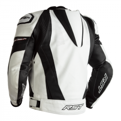 KURTKA SKÓRZANA RST TRACTECH EVO 4 CE BLACK/WHITE/BLACK S (2357)