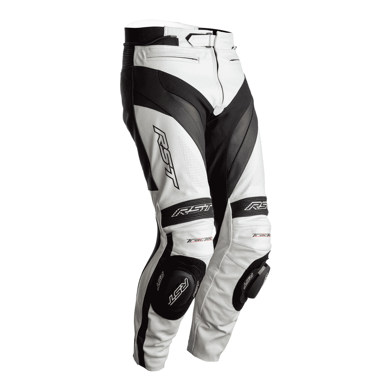 SPODNIE SKÓRZANE RST TRACTECH EVO 4 CE WHITE/BLACK S (2358)