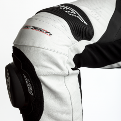SPODNIE SKÓRZANE RST TRACTECH EVO 4 CE WHITE/BLACK S (2358)