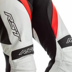 KOMBINEZON SKÓRZANY RST TRACTECH EVO 4 CE WHITE/RED S (2355)