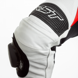 KOMBINEZON SKÓRZANY RST TRACTECH EVO 4 CE WHITE/RED S (2355)