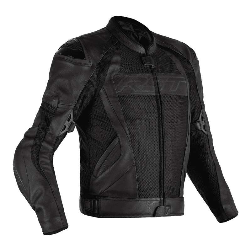 KURTKA SKÓRZANO-TEKSTYLNA RST TRACTECH EVO 4 MESH CE BLACK/BLACK XS (2526)