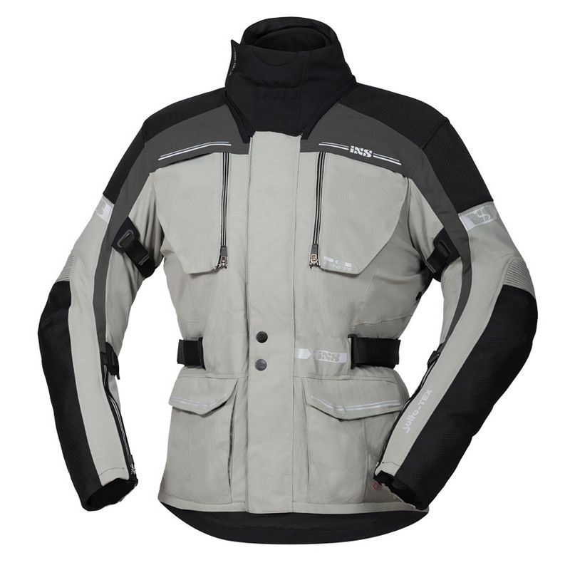 KURTKA TEKSTYLNA IXS TRAVELLER-ST [SOLTO-TEX] GREY/SILVER/BLACK 