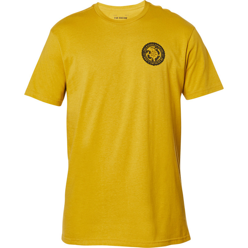 T-SHIRT FOX TREAD ON PREMIUM MUSTARD  ENDURO CROSS