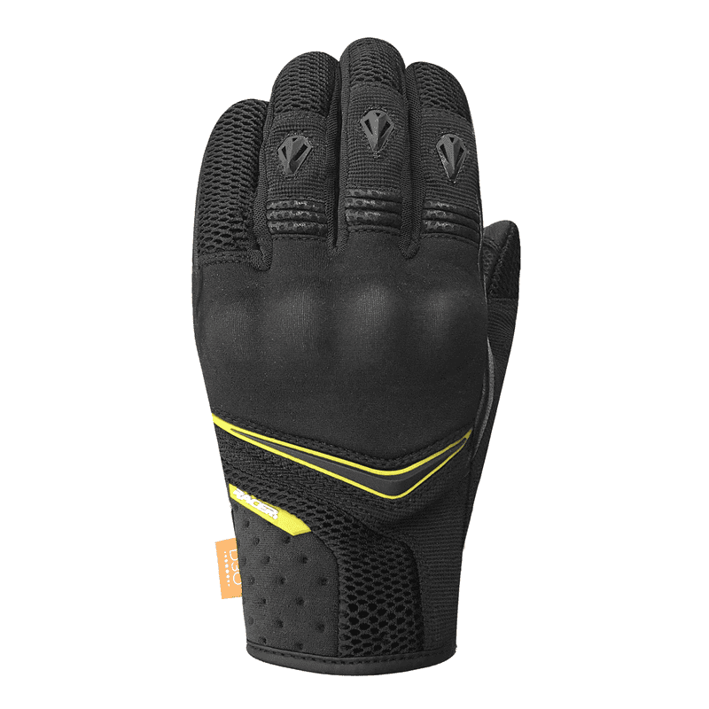 RĘKAWICE SKÓRZANO-TEKSTYLNE RACER TROOPER 4 BLACK/LIME 