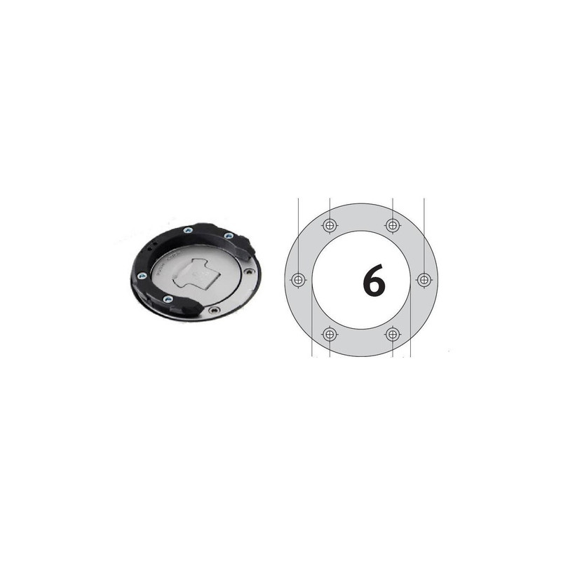 TANK RING EVO SW-MOTECH 6 ŚRUB, YAMAHA BULLDOG (-05), BLACK