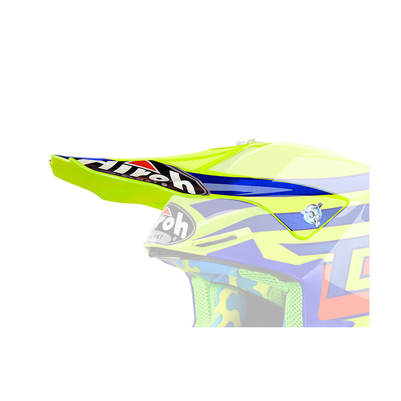 DASZEK DO KASKU AIROH TWIST CAIROLI QATAR YELLOW GLOSS