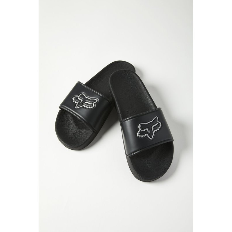 KLAPKI FOX UNISEX TRACK SLIDES BLACK  ENDURO CROSS