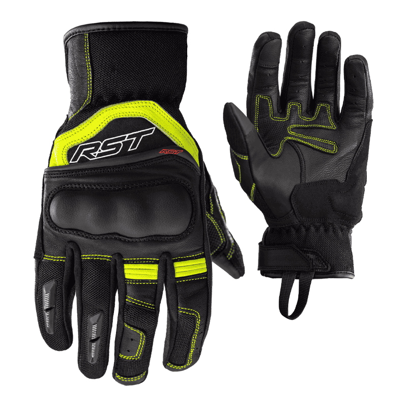 RĘKAWICE SKÓRZANE RST URBAN AIR 3 MESH CE BLACK/FLO YELLOW  (2673)