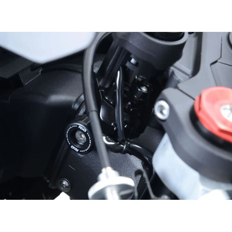 ODBOJNIKI KIEROWNICY, KAWASAKI ZX-10R 16- WHITE
