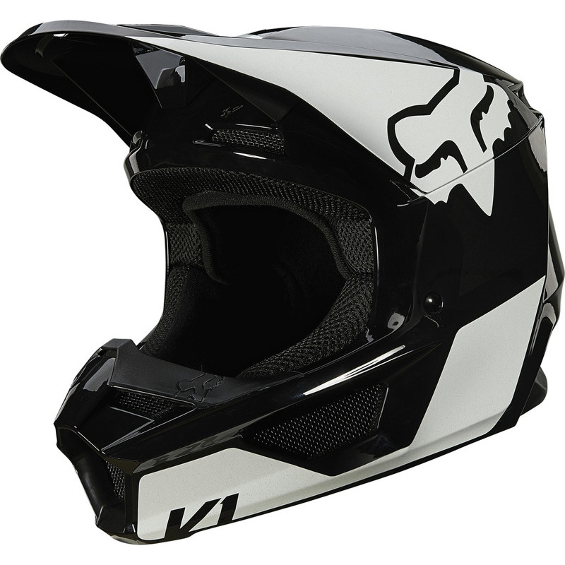 KASK FOX V-1 REVN BLACK/WHITE  ENDURO CROSS